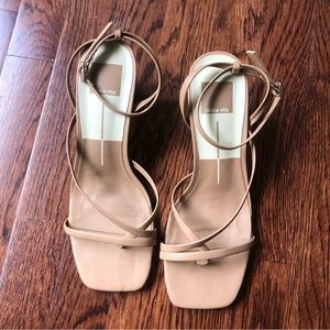 Dolce Vita nude strappy kitten heel
